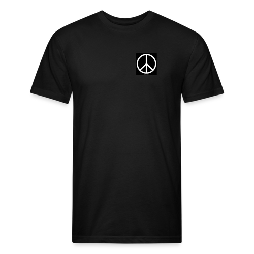 Fitted Cotton/Poly T-Shirt by Next Level - black
