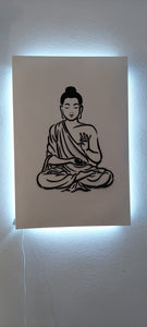 Dope Acoustic Art Panel (Buddha) W/LED'd - Dope Panels