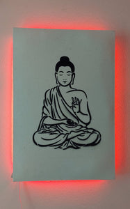 Dope Acoustic Art Panel (Buddha) W/LED'd - Dope Panels