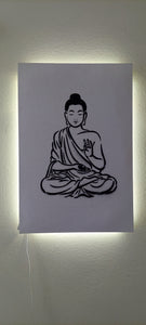 Dope Acoustic Art Panel (Buddha) W/LED'd - Dope Panels