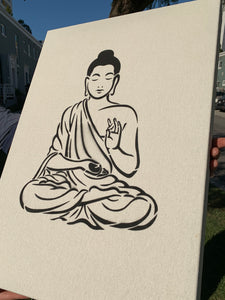 Hemp Acoustic Art Panel (Buddha) - Dope Panels