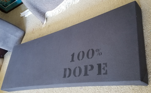 Hemp Acoustic Art Panel (100%DOPE logo) - Dope Panels